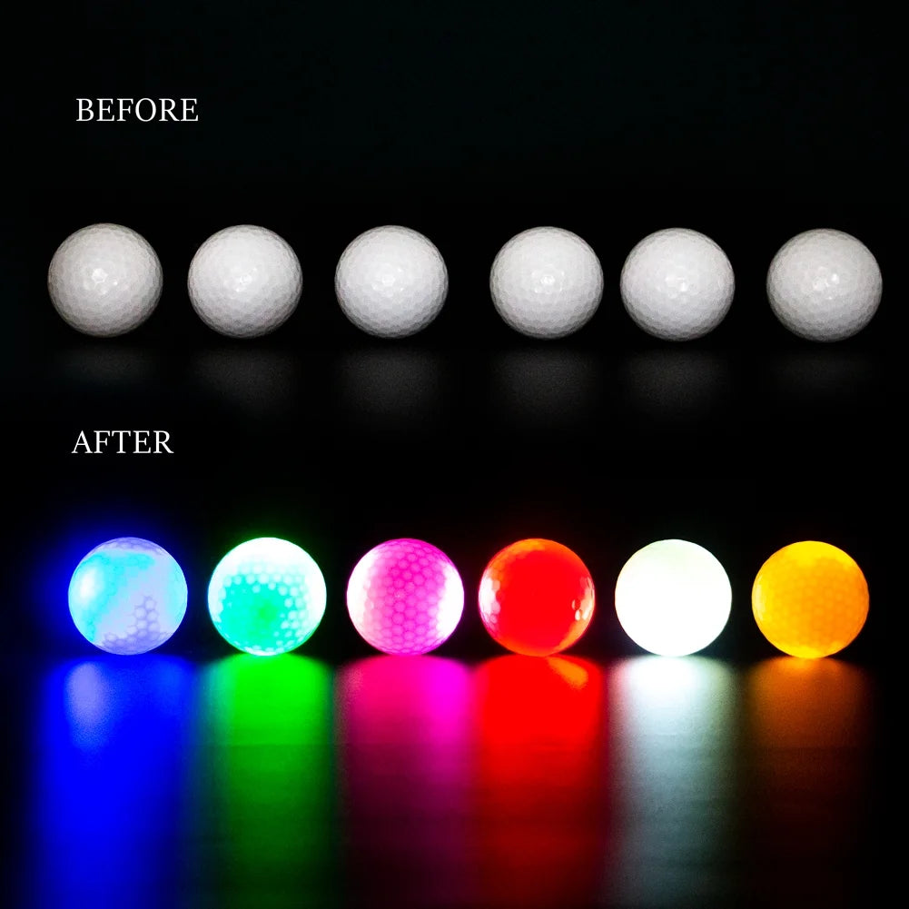 Glow in the Dark Golf Balls - 6 Pack