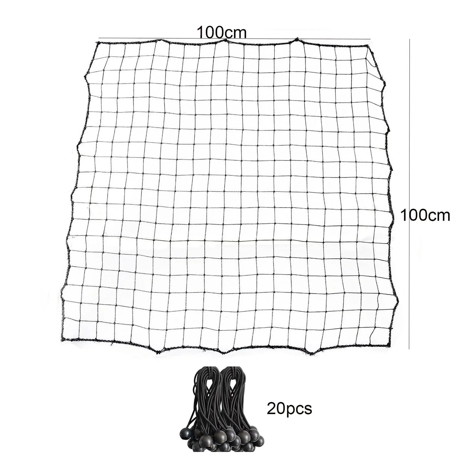 Soccer Rebounder Net with 20 Elastic Ropes Kickback Football Practice Net Target Goal Rebound Net Beginner Training Aid
