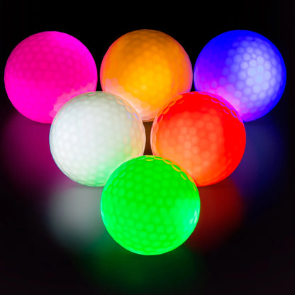 Glow in the Dark Golf Balls - 6 Pack