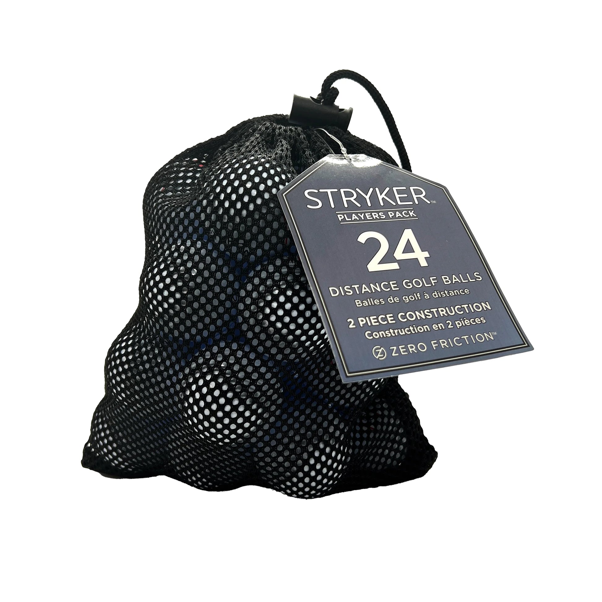 Stryker Golf Balls, White, 24 Pack Mesh Bag