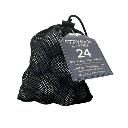 Stryker Golf Balls, White, 24 Pack Mesh Bag