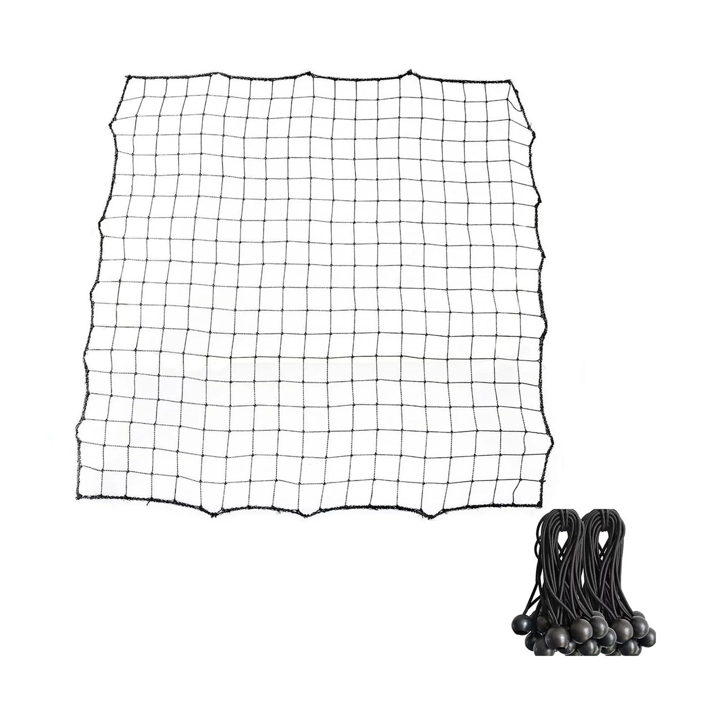 Soccer Rebounder Net with 20 Elastic Ropes Kickback Football Practice Net Target Goal Rebound Net Beginner Training Aid