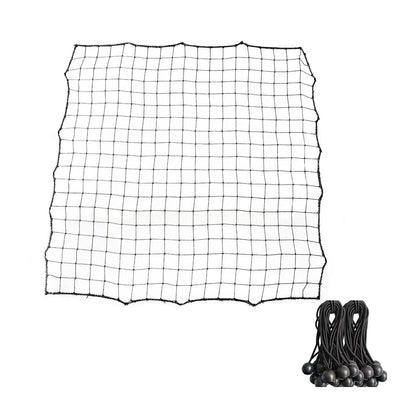 Soccer Rebounder Net with 20 Elastic Ropes Kickback Football Practice Net Target Goal Rebound Net Beginner Training Aid