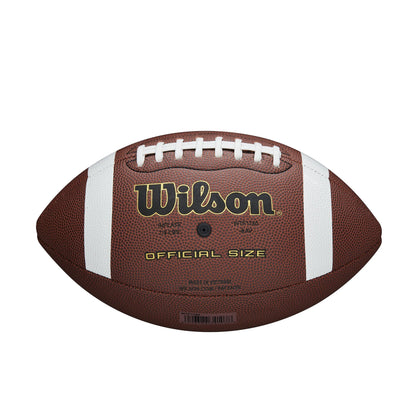 (4 Pack)  NCAA Reaction Composite Football, Official Size (Ages 14+), Brown