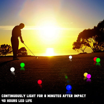 Glow in the Dark Golf Balls - 6 Pack